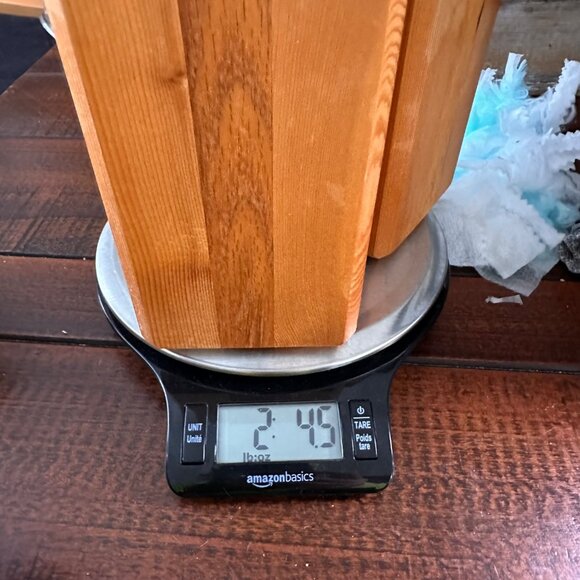 Vintage Wooden Tealight Candle Holders Set Of 3 Handcrafted Solid Wood Rustic De - Picture 6 of 7